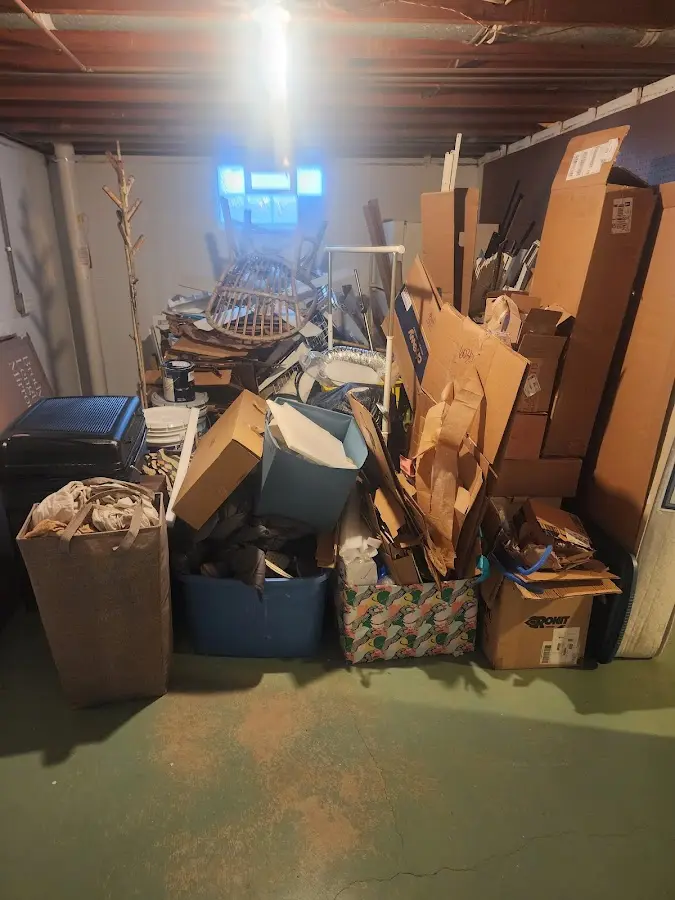 Roll-off dumpster container at job site for 2 Yard Dumpster Rental in Nolanville